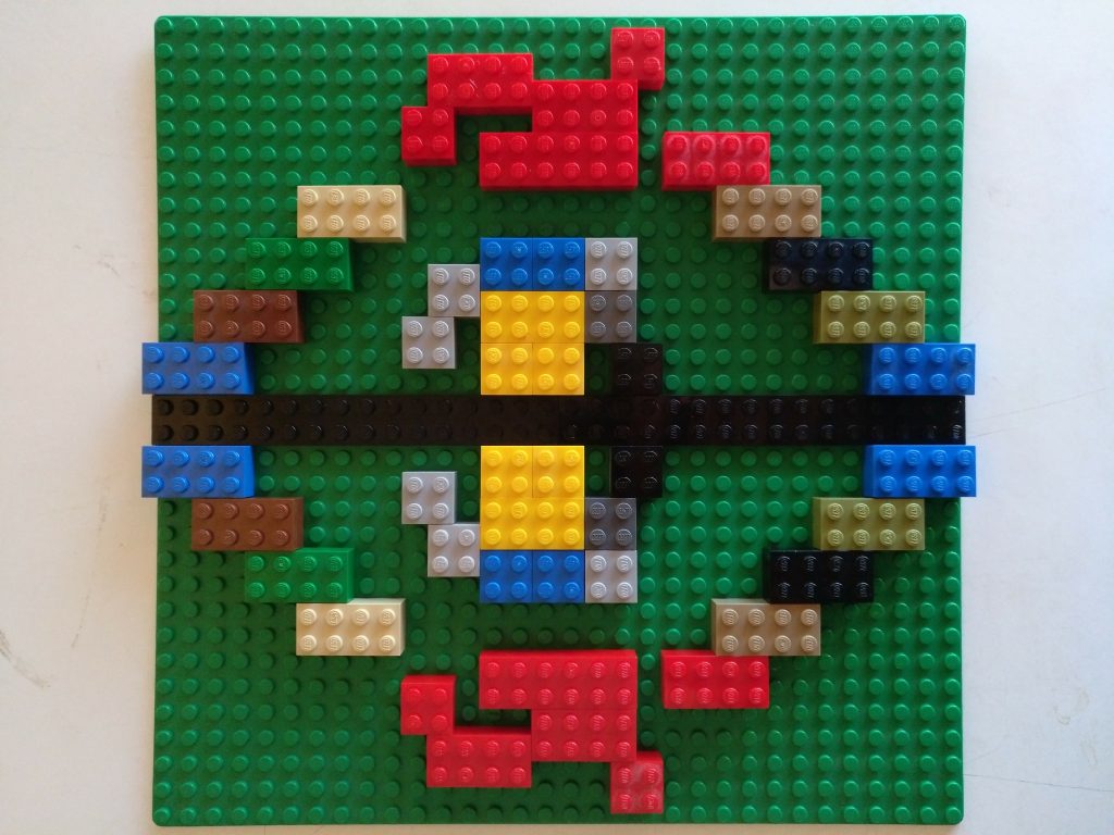 Simetrías con Lego en Aprendemos junto al mar matemáticas manipulativas