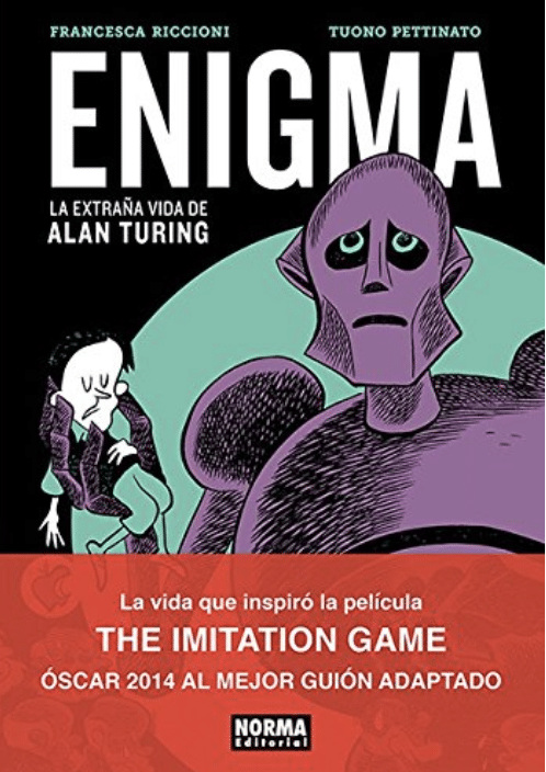 Comic matemático libro de Alan Turing Enigma