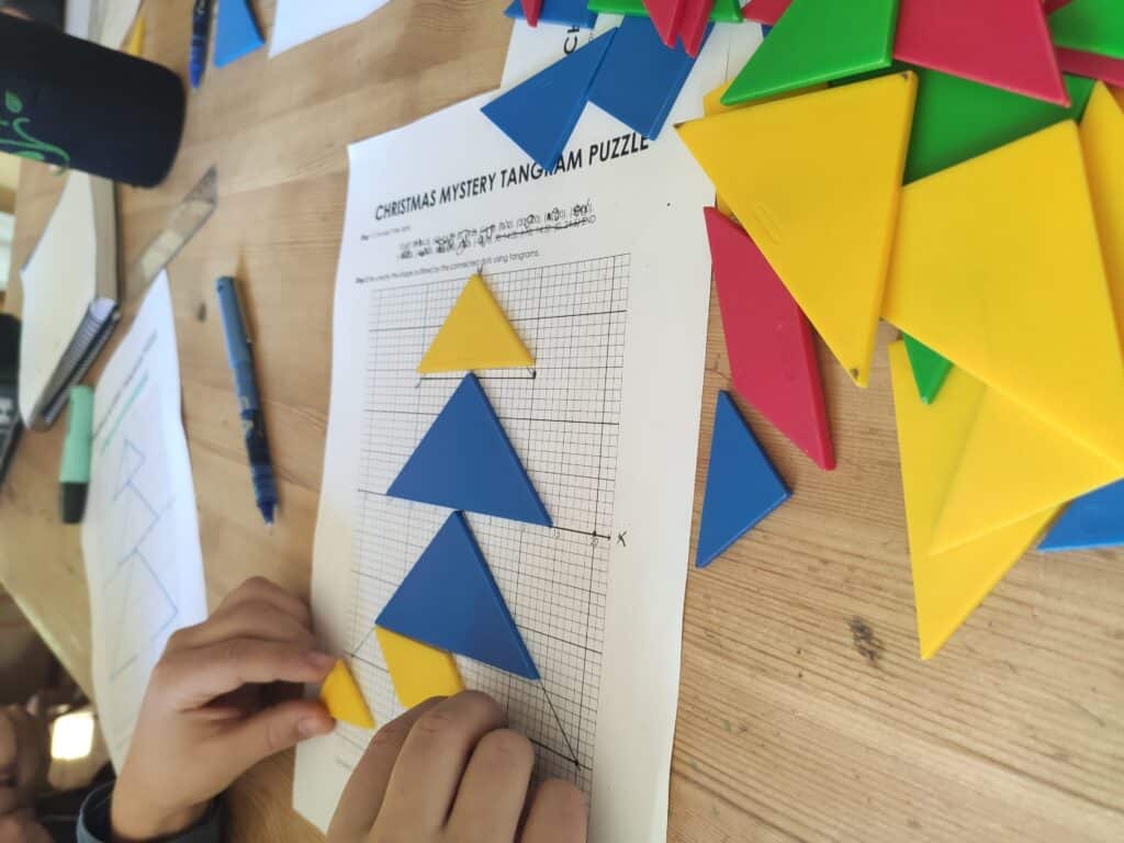 Retos matemáticos con tangram