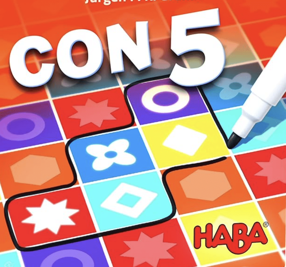 juego de mesa matemático de Haba con5