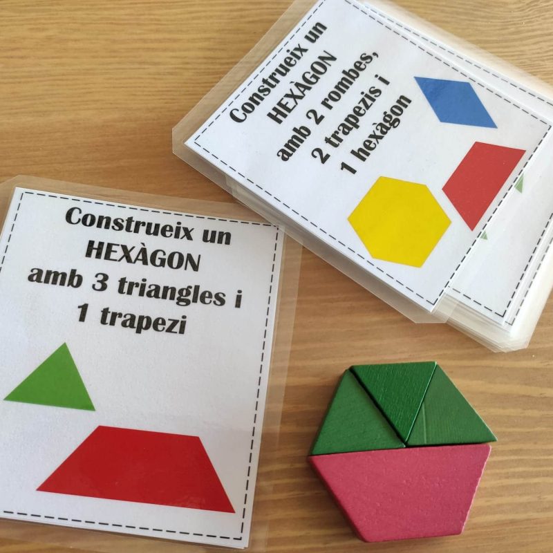 pattern blocks retos geométricos con solución